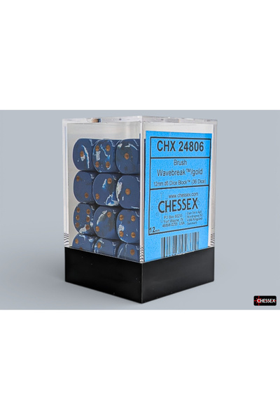 Chessex Βρας Γουέιβμπρεϊκ Γκολντ Μπλοκ 36 D6 Ζάρια