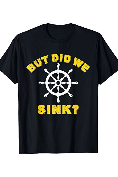 yiou trendy clothing Men's "Are We Really Sinking?" nautical humor T-shirt