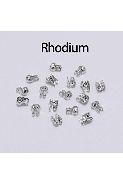 Choice5 1.5mm Rhodium 200pcs 1.5 2.4 3.2mm Ball Chain Clasps Calottes End Cri...