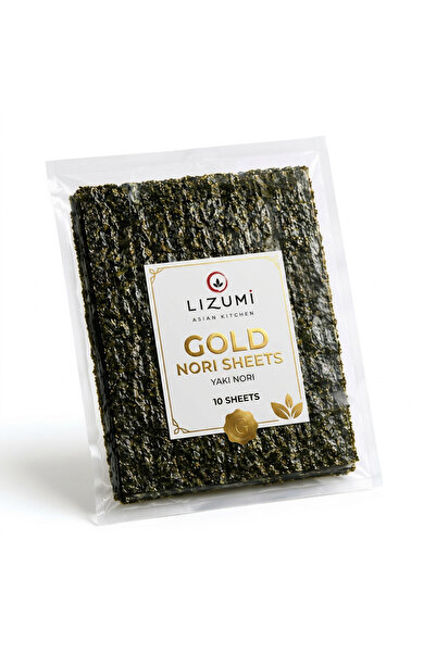 LİZUMİ Nori Gold 10 Yaprak Sushi Yosunu | Premium Kore Nori Seaweed