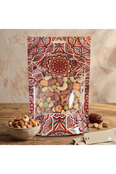 BKB AMBALAJ Hazır Desenli Doypack Kilitli Ambalaj - 50 Adet (17,5x25)