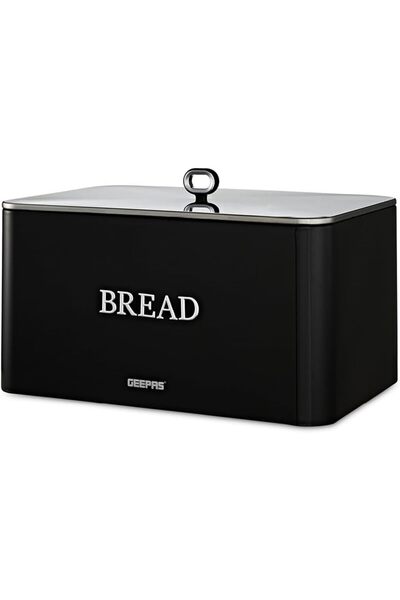 Geepas RetroWave 13L Bread Bin – Premium Carbon Steel Storage Box with Remova...