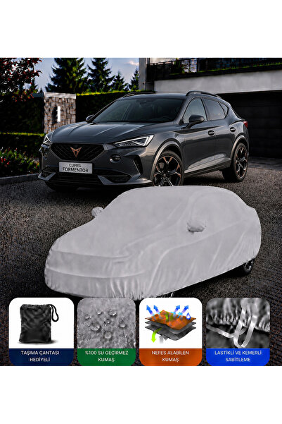 COCEM Cupra Formentor Premium Araç Brandası Su Geçirmez UV Korumalı Tam Korum...