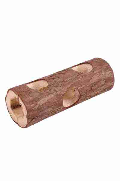 Choice1 S Wooden Hamster Tunnel Versatile Animal Exercise Tube Chew Toy for R...