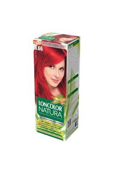 Loncolor Vopsea Permanenta pentru Par Natura, nuanta 8.66 rosu coral
