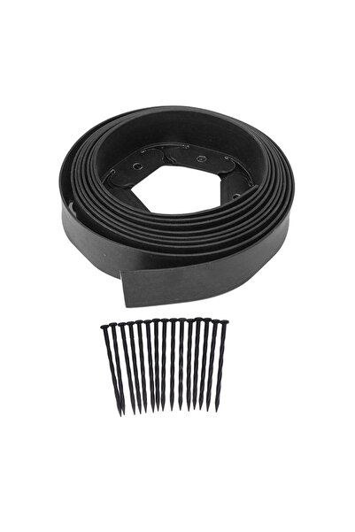 Choice1 black Landscape Edging Kit Lawn Edging Include 15 Spikes PE Garden Ed...