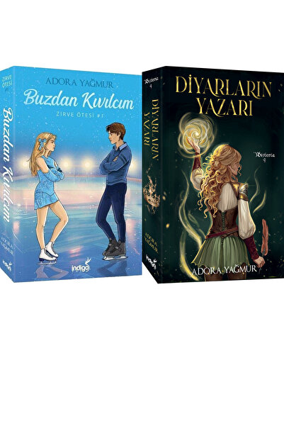 İndigo Kitap Buzdan Kıvılcım Karton Kapak ve Diyarların Yazarı Karton Kapak (...
