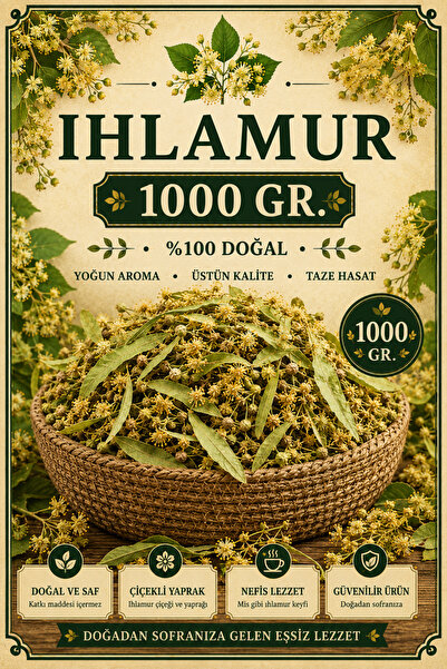 Bayguru Ihlamur 1. Kalite 1000Gr – Doğal Çiçekli Yaprak Ihlamur
