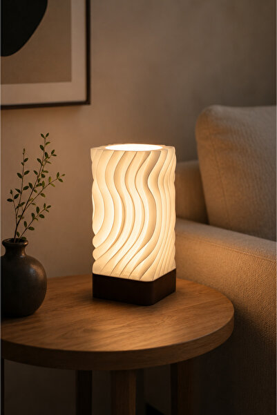 Nova Modern Abajur - Dekoratif Masa Lambası | E27 Uyumlu | 9w Led Ampul Hediyeli