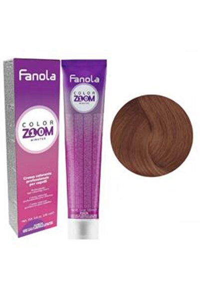 Fanola Vopsea Crema Permanenta - Color Zoom 10 Minutes, nuanta 7.4 Copper Blo...