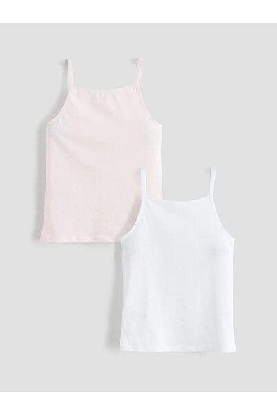 LC Waikiki قميص داخلي بناتي بياقة مربعة