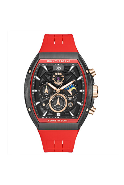 Kenneth Scott Men's Chronograph Black Dial Watch - K26110-BSRB