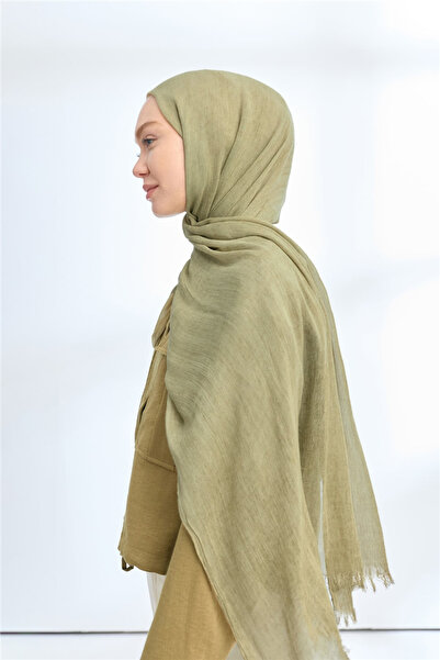 ARMANDA Soft Viscon Şal 3601-86 Yağ Yeşili