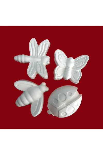 CREATIVITATEPLUS Set 4 figurine din ipsos Insecte