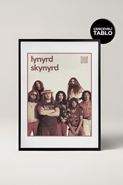 House Gorgeous Lynyrd Skynyrd Kolekcija džinosa muzike sa QR kodom, crna ukra...