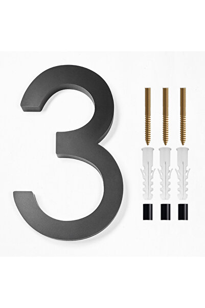 Choice11 3 1PC Floating House Number,Modern Letters Door Alphabet,Home Outdoo...