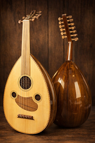 KARAZ MUSIC Zarib Musical Oud Turkish Model No. 0 Spruce Front and Walnut Back