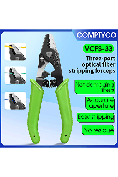 Choice Green VCFS-33 VCFS-33 Three-port Fiber Optical Stripper/ Pliers/ Wire ...