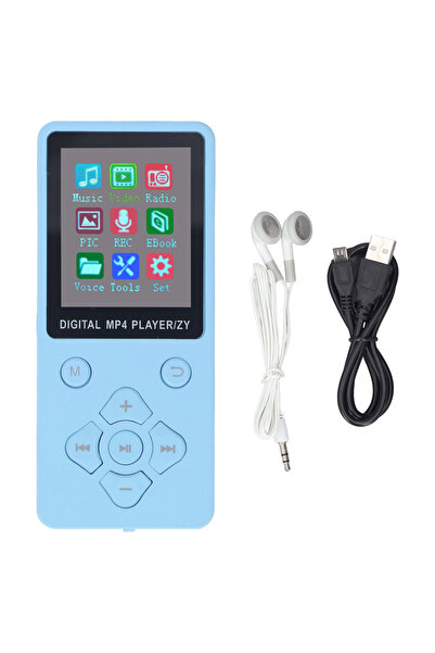 Choice Blue MP3 MP4 Player Bluetooth 5.0 Super Thin 1.8 Inch Color Screen 128...