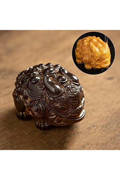 Choice Dark brown 1PC Mini Resin Color-changing Tea Pet Animal Sculpture Tea ...
