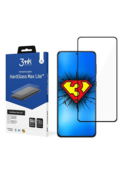 3MK HardGlass Max Lite Full Screen Samsung Galaxy S22 Plus Μαύρο
