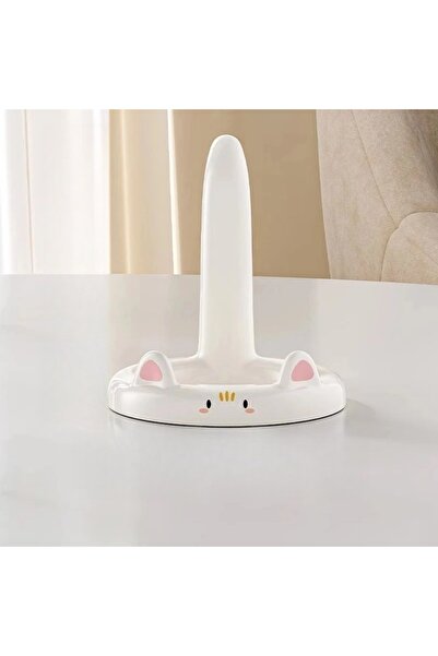 Choice Black Cartoon Cat Phone Stand – Adjustable Angle, Cute Desktop Holder ...