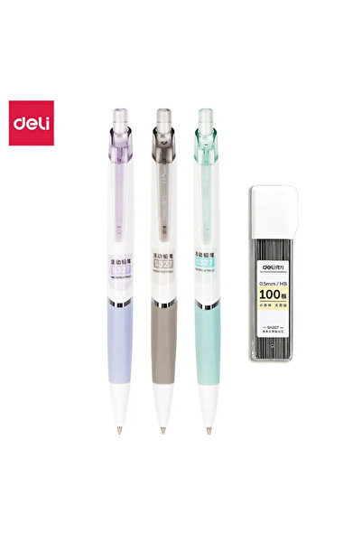 Choice Deli 4Pcs 4pcs 0.5mm Retractable Mechanical Pencil Set - Equipped with...