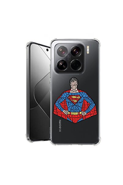 bestcase ¬Æ Husa pentru Xiaomi 15, Anti Shock 1.5MM, Calligraphy Superman, Pr...