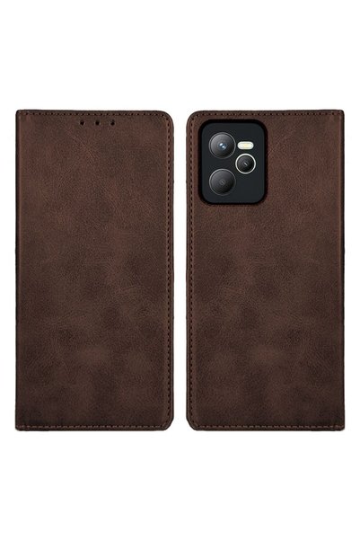 Sonique Θήκη Πορτοφόλι Vintage Magnet Wallet Realme C35 Καφέ