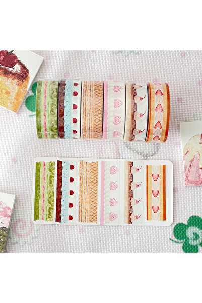 Choice12 Washi Tape SET Kawaii Deco Masking Tapes Fruit Cake Washi Tape for D...