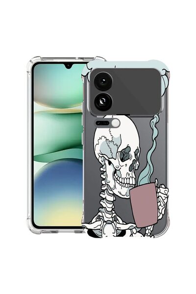 bestcase ¬Æ Husa Anti Shock Compatibil cu Xiaomi 17 Pro Max, cu Design Skull,...