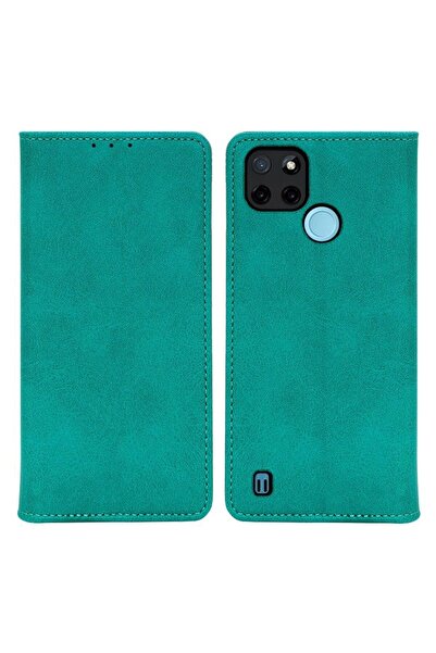 Sonique Θήκη Πορτοφόλι Vintage Magnet Wallet Realme C21Y / Realme C25Y Βεραμάν