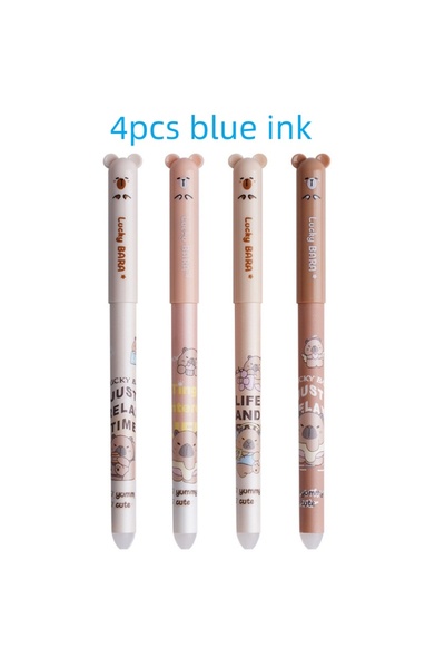 Choice أقلام جل قابلة للمسح من BLUE-4 SHANDS، عبوة من 8/4 قطع، سمك 0.5 مم، حب...