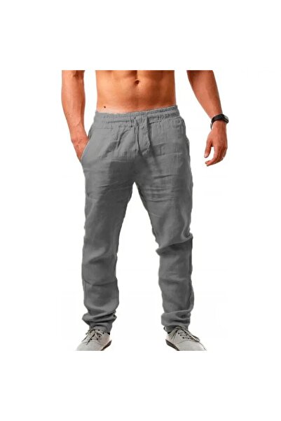 Choice20 XL dark gray 2025 Summer Men's Hip Hop Breathable Cotton Linen Loose...