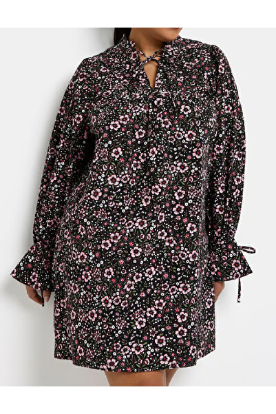 Evendi Rochie scurta, Negru floral