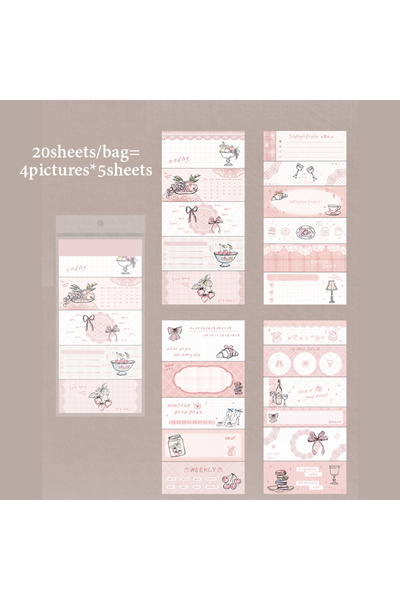 Choice1 S31101-4 Mr.Paper 20 ورقة/كتاب، كتاب ملصقات سلسلة رحلة الحديقة، ملصقا...