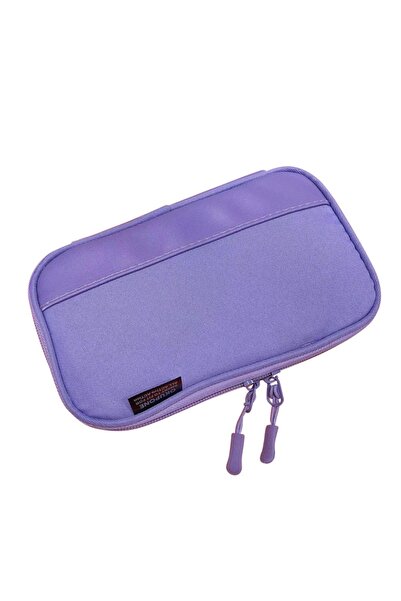 Choice3 Purple Durable Oxford Pen Bag Ultra-thin Multi-functional Stationery ...