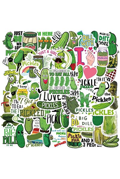 Choice 50PCS 50PCS Cartoon Pickle Waterproof Stickers Waterproof Stickers For...
