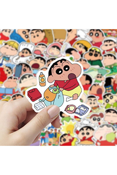 Choice 53pcs 53PCS Crayon Shin-chan Anime Stickers Cool Graffiti Decals DIY D...