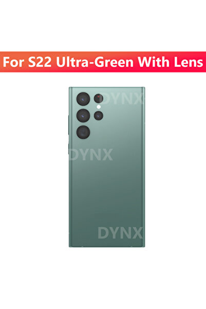 Choice غطاء خلفي زجاجي أخضر لهاتف S22Ultra، غطاء خلفي زجاجي لـ SAM-S22Ultra م...