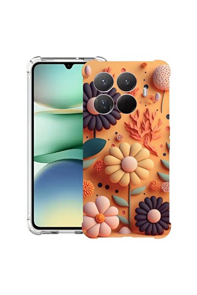 bestcase Θήκη Αντικραδασμική Συμβατή με Xiaomi 15T Pro, με Σχέδιο Happy Flowe...
