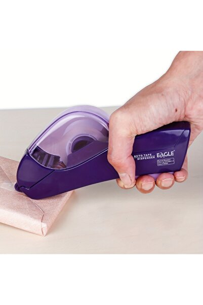 Choice PURPLE Automatic Tape Dispenser, One-Touch Operation, No Batteries Nee...