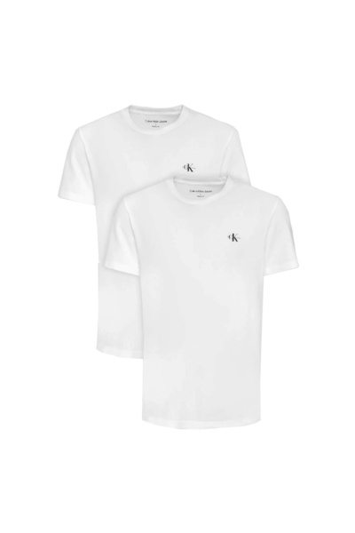 Calvin Klein Tricouri bărbătești cu mânecă scurtă, cu monogramă, pachet de 2,...