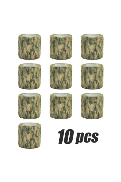 Choice8 5cmX4.8m 10pcs Grassland Elastic Outdoor Hunting Camouflage Tape Wate...