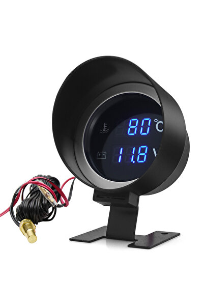 Choice13 only gauge AD Round Led Digital Car Water Temp Gauge + Voltmeter 2in...