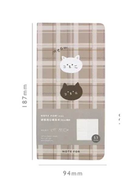 choice2 L Weekly Notebook Hardfaced Checked Hand Ledger Notebook Korean Stati...
