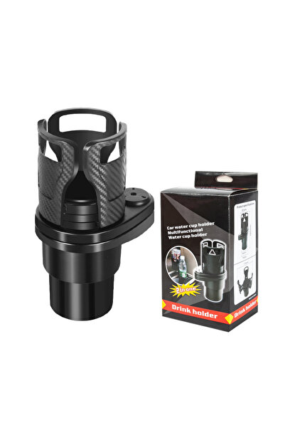 Choice Black 2 in 1 Car Cup Holder Expander 360 Degree Rotating Non-Slip Adju...