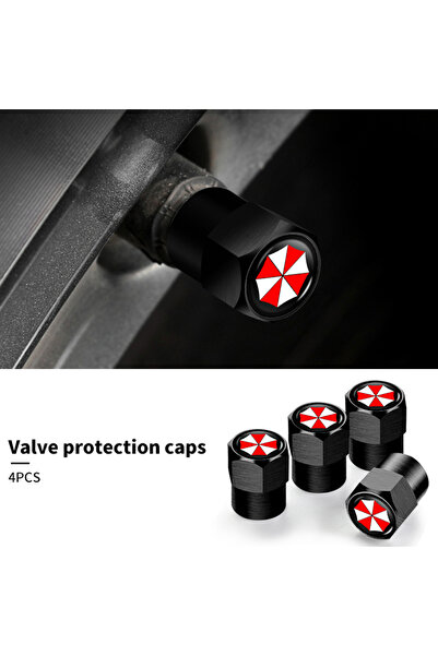 Choice4 Black 4pcs 4Pcs Car Tire Valve Stems Cap Aluminum Tyre Wheel Stem Air...
