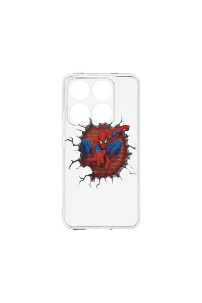 bestcase Husa pentru Xiaomi 14T, BestCase¬Æ Clear Silicon 2MM, SpiderMan, Ant...
