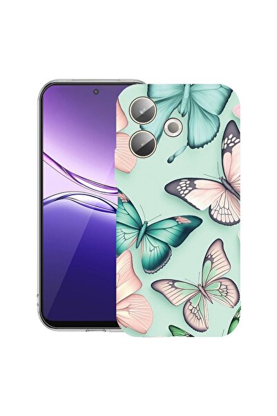 bestcase ¬Æ Husa Clear Silicon pentru OPPO A5 Pro 5G, Butterfly Pattern, 2042...